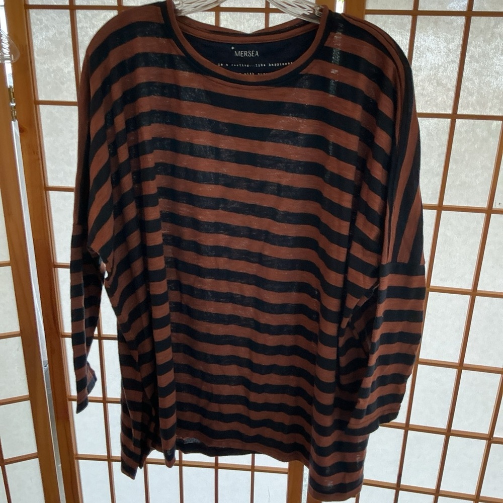 NWT MERSEA STRIPED CATALINA COTTON SLUB TEE